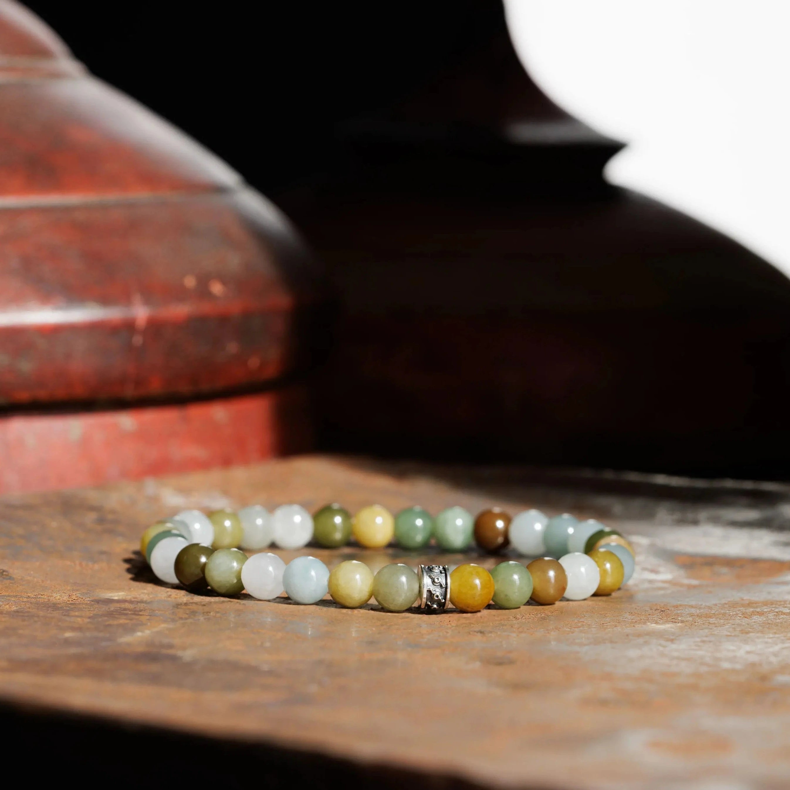 Burmese Multicolor Jade Bracelet VI (7mm)