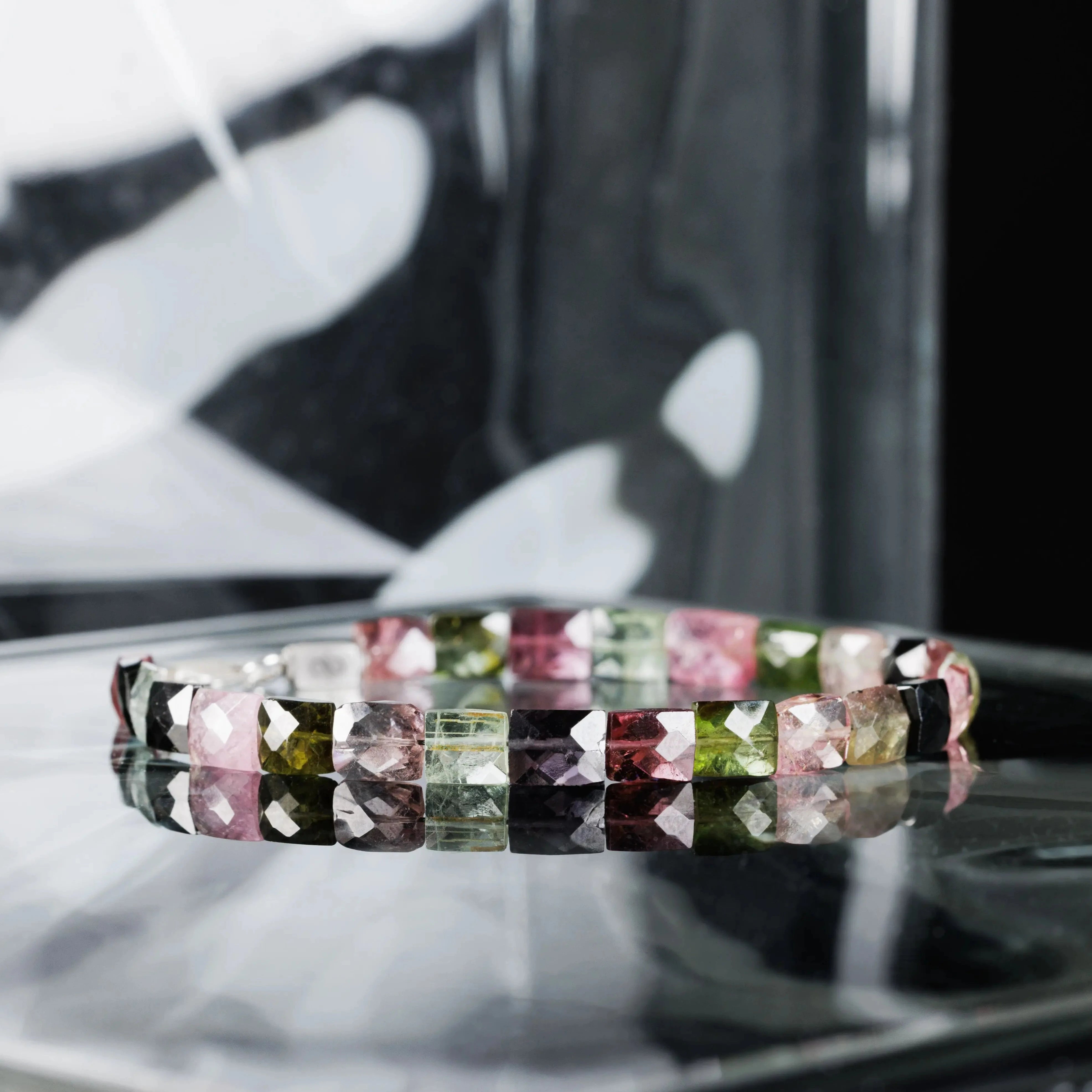 Multicolor Tourmaline Bracelet VI (6-7x5mm)