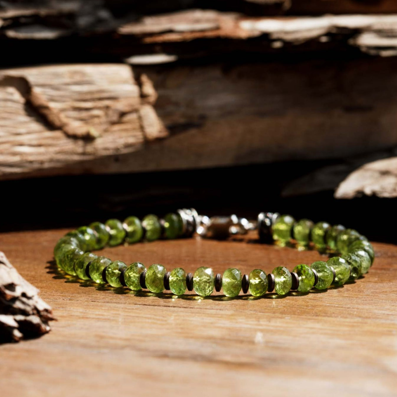 Peridot Bracelet IV (6mm) (8573764075855)