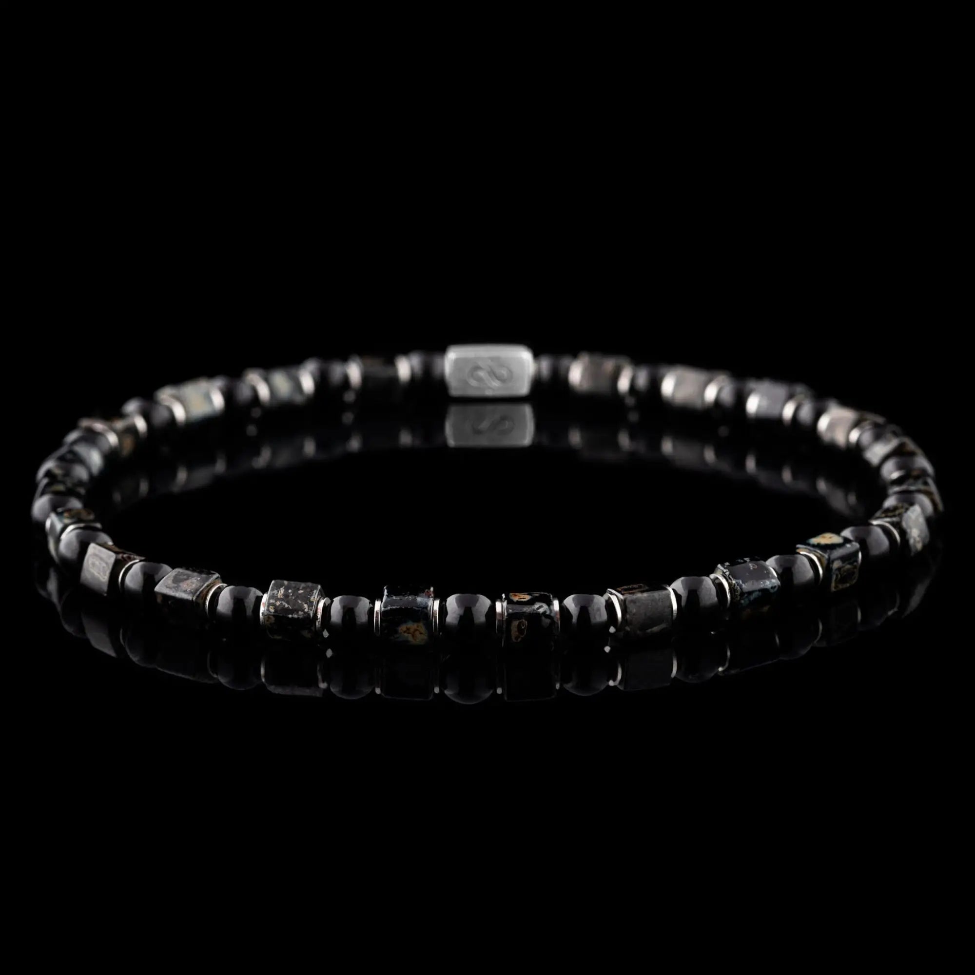 Black Tourmaline - Cube Bracelet IV (4mm)