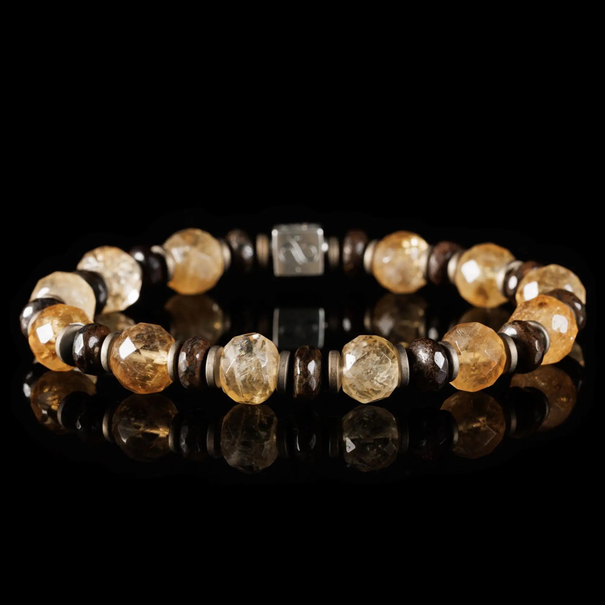 Citrine - Bronzite Bracelet XI (10mm)