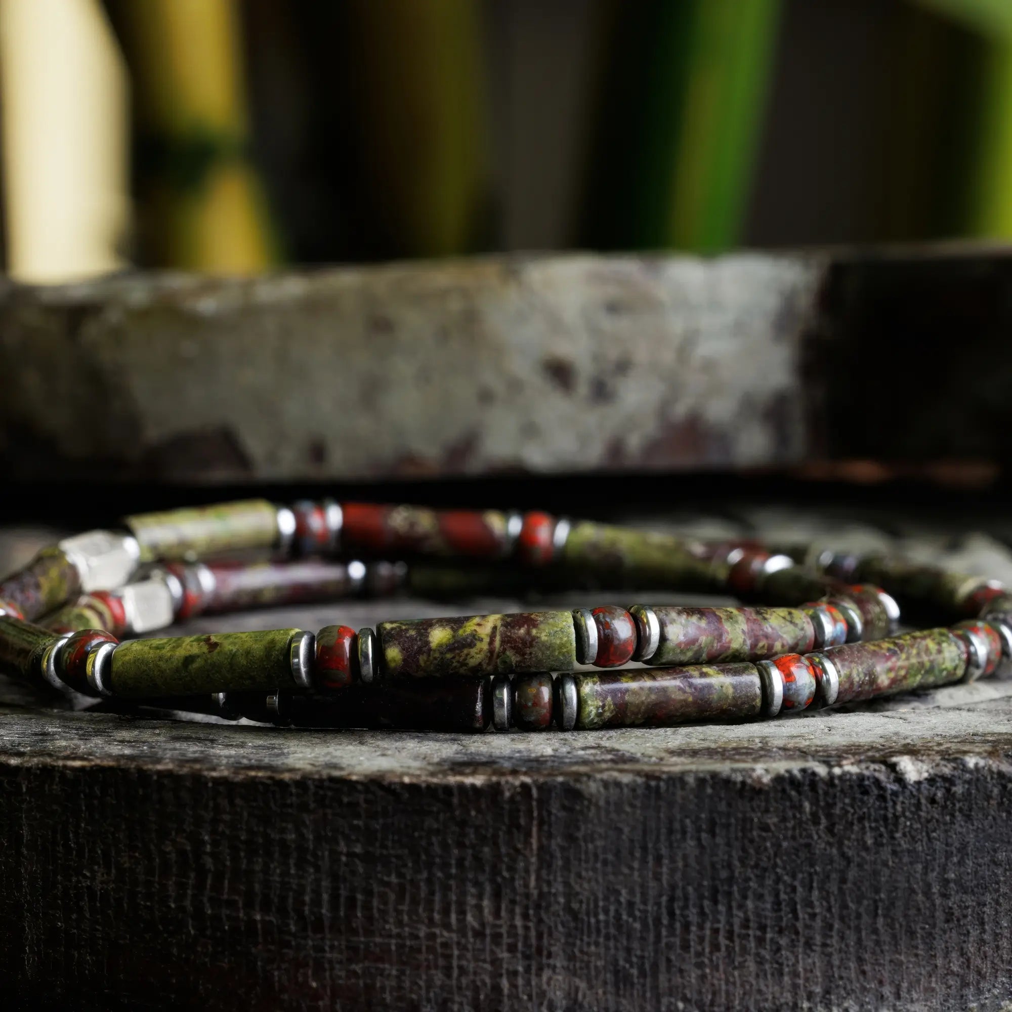 Dragon Blood Jasper Bracelet V (4mm)