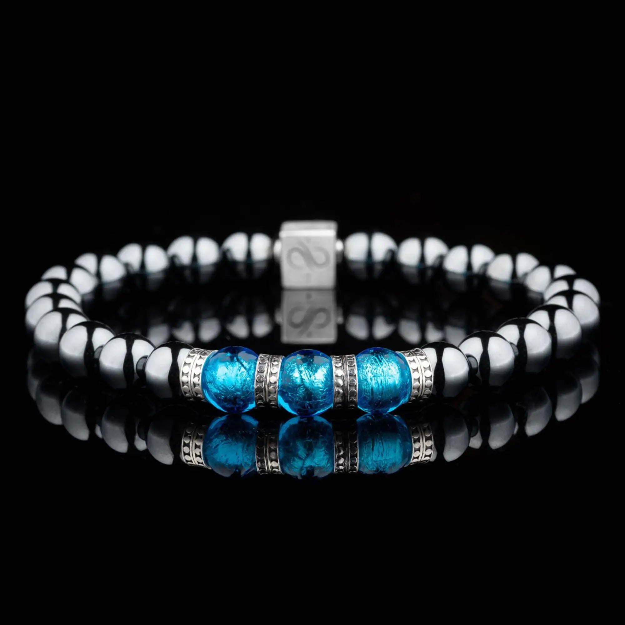 Hematite Blue Bracelet V (8mm)