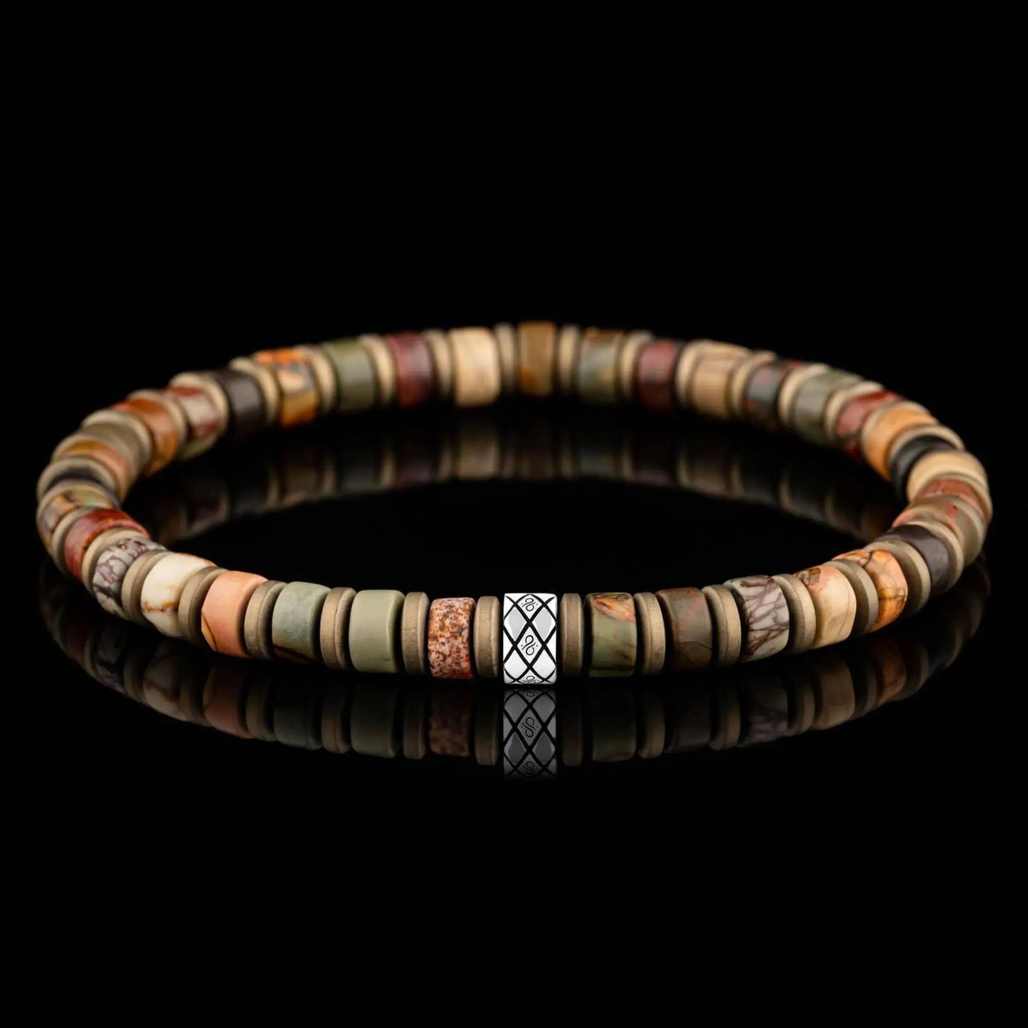 Multicolor Picasso Jasper Bracelet IV (6mm)