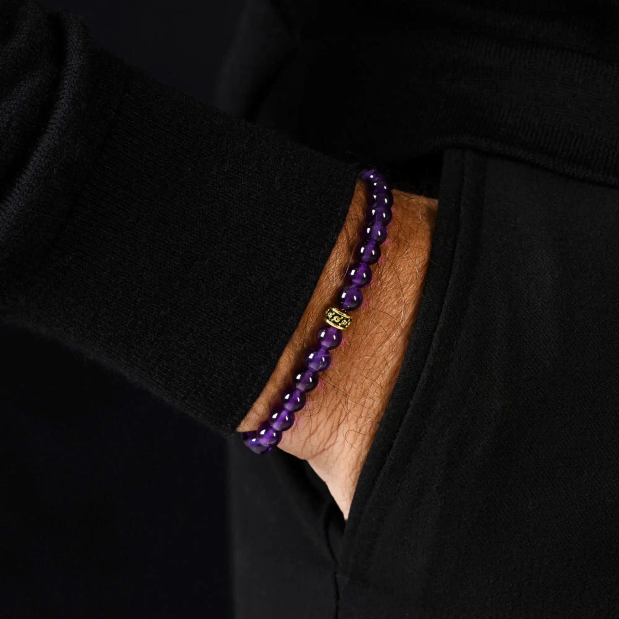 Amethyst Gold Bracelet I (6mm)