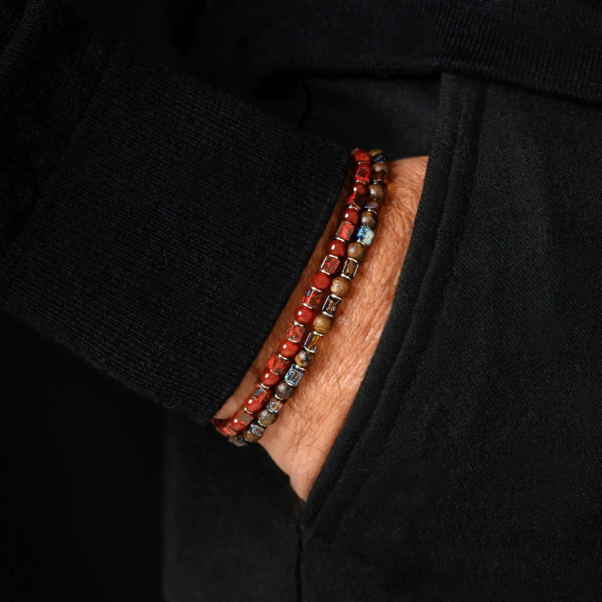 Carnelian - Cube Bracelet I (4mm)