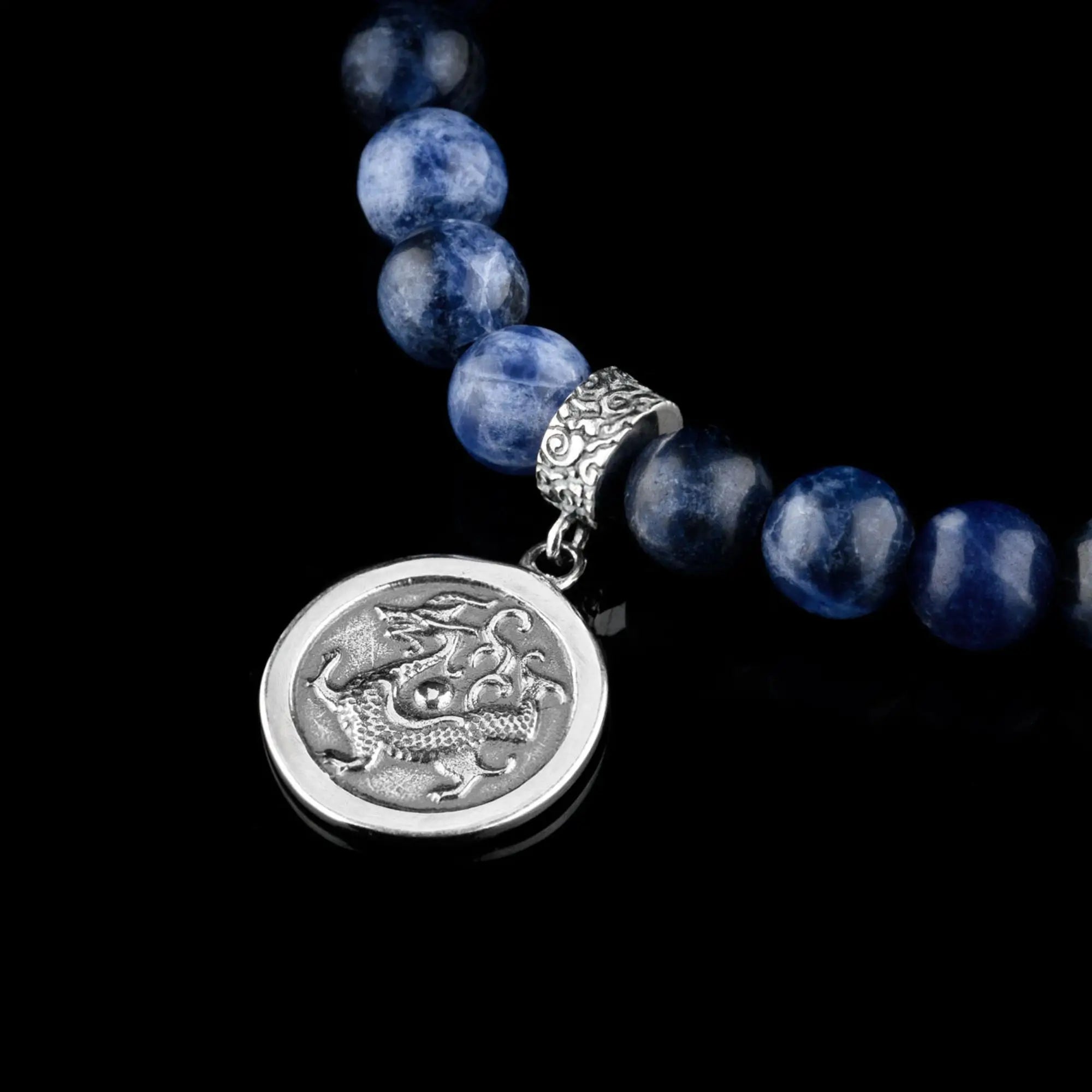 Sodalite - Blue Dragon Bracelet (6mm)